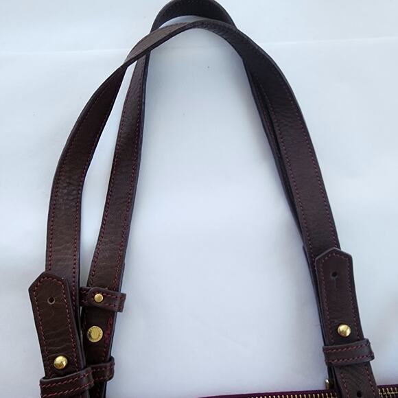 Brahmin Tori Tote Fig Normandy purple ostrich leather - Picture 12 of 12